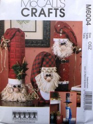 6004 9''-14'' SANTAS OR 37'' SNOWMAN GREETER XMAS PATTERN